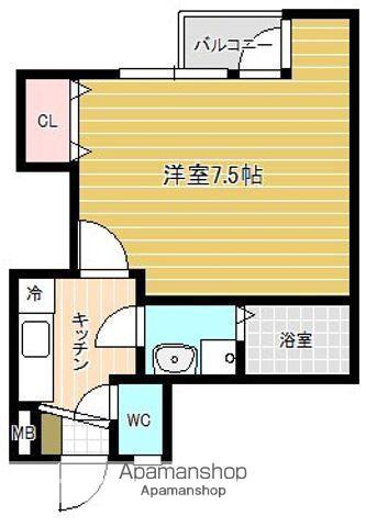 ルフォンT武(1K/2階)の間取り写真