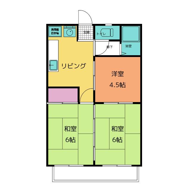 金太郎マンション(3DK/3階)の間取り写真