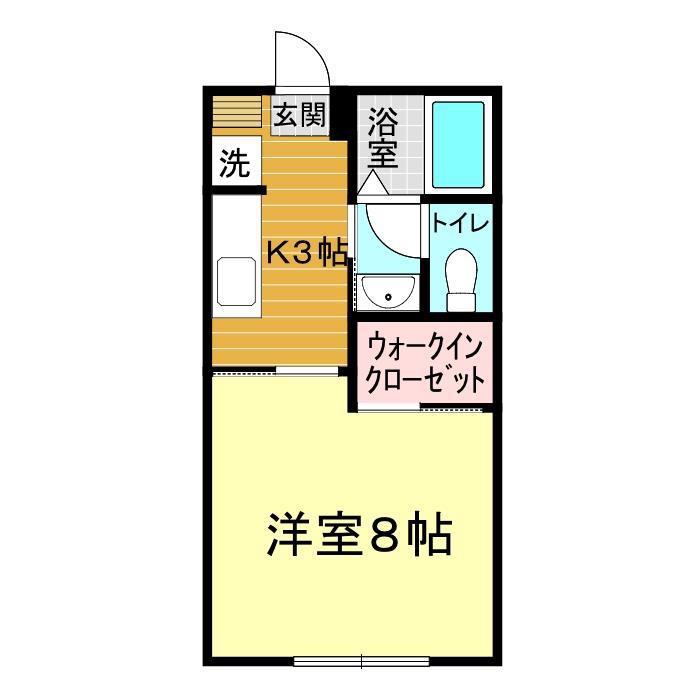 セフィラNY(1K/1階)の間取り写真