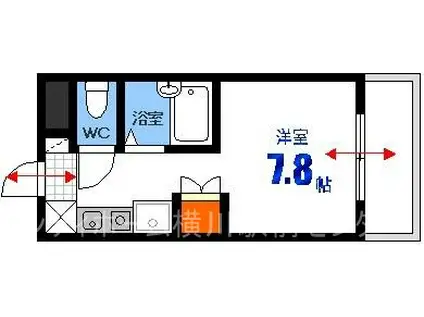 新第1田中興産ビル(1K/4階)の間取り写真