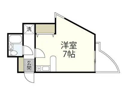 TOSOKU段原ビル(ワンルーム/5階)の間取り写真
