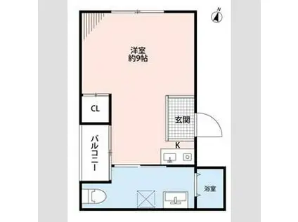 エルパラッツォ新神戸(ワンルーム/5階)の間取り写真