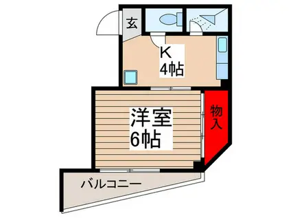 コーポコスモス(1K/3階)の間取り写真