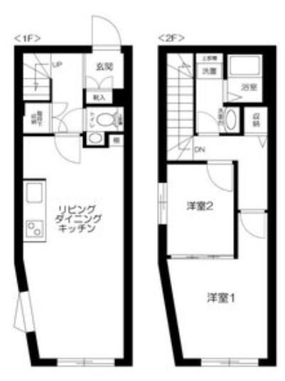 フェリデンシア御嶽山(2LDK/1階)の間取り写真