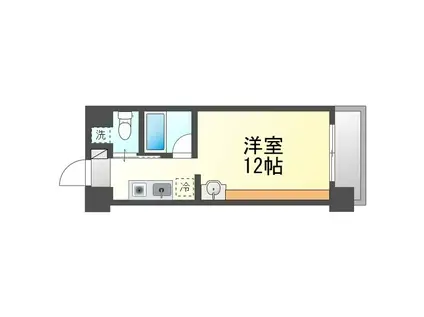 5FLOOR(ワンルーム/2階)の間取り写真