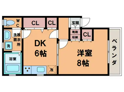 F-STYLE(1DK/3階)の間取り写真