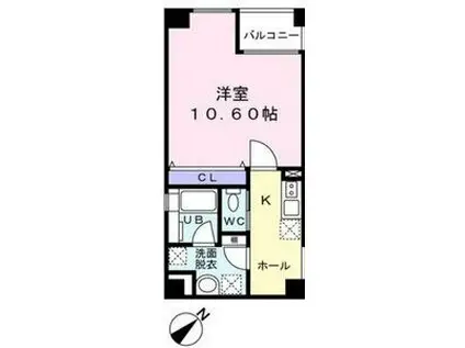 フラシア新栄町(1K/3階)の間取り写真