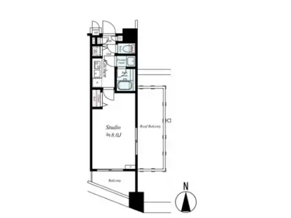 ガーラ・アヴェニュー練馬(1K/6階)の間取り写真