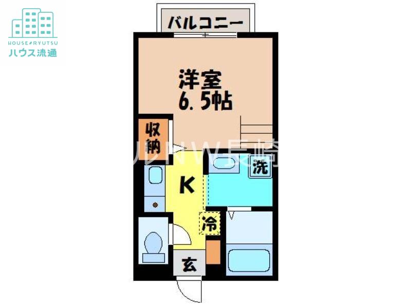 セジュールAOTA(ワンルーム/2階)の間取り写真