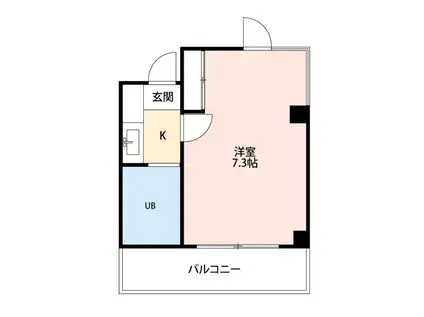 パワーハウス東京II(1K/3階)の間取り写真