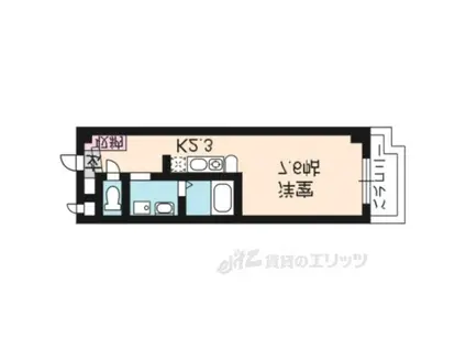 エルフォンセ(1K/3階)の間取り写真