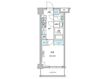 GRAND-AILES駒込(1K/3階)の間取り写真