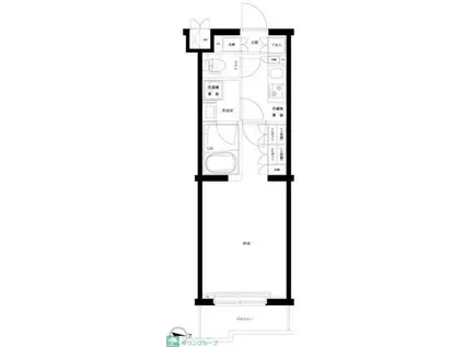ルーブル武蔵新城参番館(1K/5階)の間取り写真