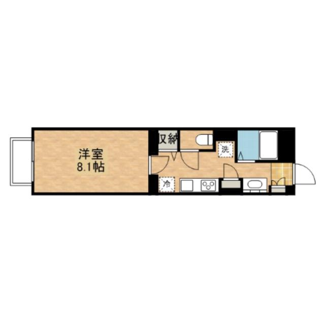 IRMS(1K/5階)の間取り写真