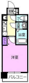 LA DOUCEUR荒本(1K/10階)の間取り写真