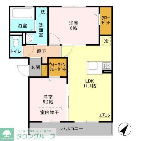 ANESIS・2(2LDK/2階)の間取り写真