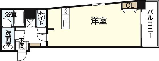 並木S BLD(ワンルーム/6階)の間取り写真