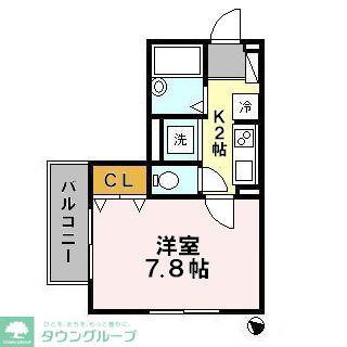 カサ モラーダ(1K/2階)の間取り写真