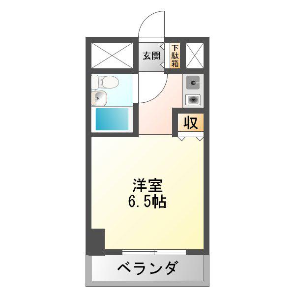 サバーブシティXIII(1K/3階)の間取り写真