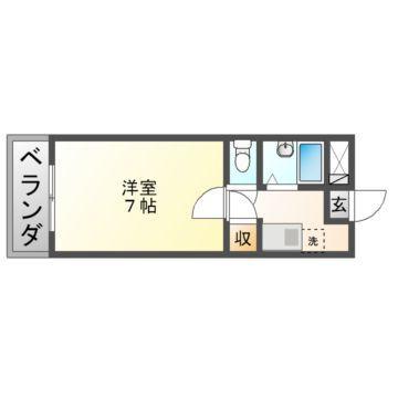 プレアール高島(1K/3階)の間取り写真