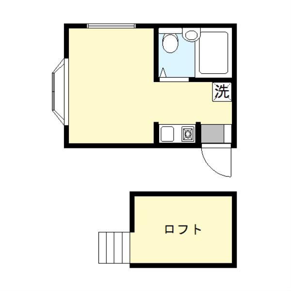プラスムひばりヶ丘(ワンルーム/2階)の間取り写真