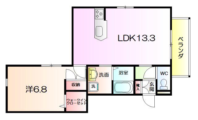 PRECOCIOUS NEO 1(1LDK/3階)の間取り写真
