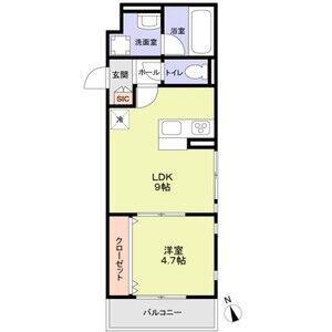 さいたま市見沼区東大宮5丁目計画(1LDK/2階)の間取り写真