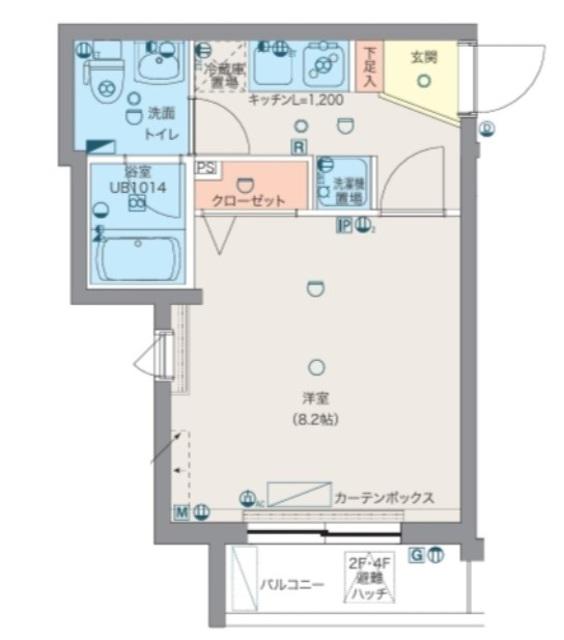GROWS上板橋(1K/5階)の間取り写真