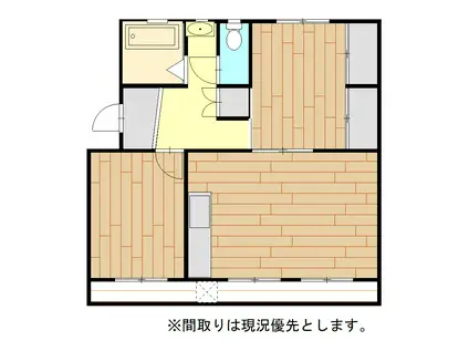サンシティ ENOKUMA I(2LDK/4階)の間取り写真