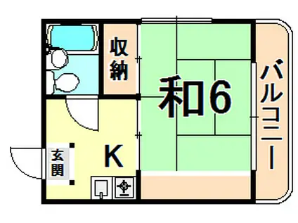 サン武庫之荘(1K/4階)の間取り写真