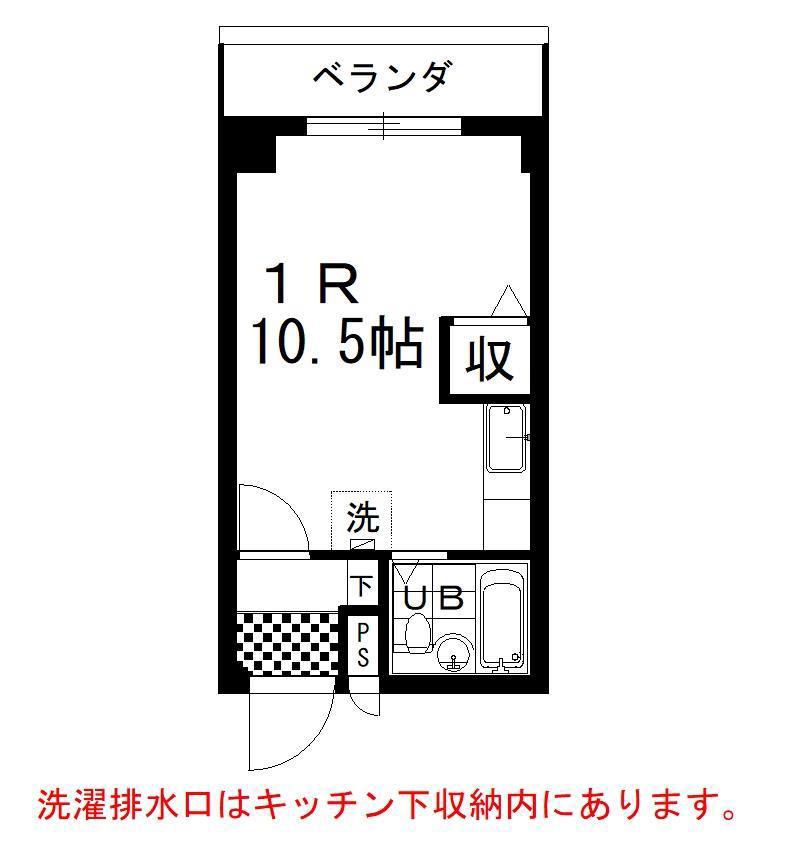 ドミール新橋(ワンルーム/3階)の間取り写真