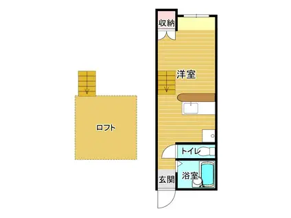 コーポケイズ(ワンルーム/1階)の間取り写真