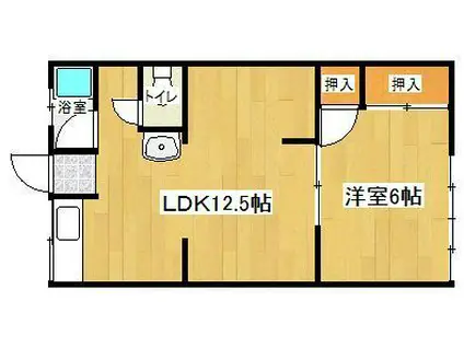 センチュリー野中(1LDK/2階)の間取り写真