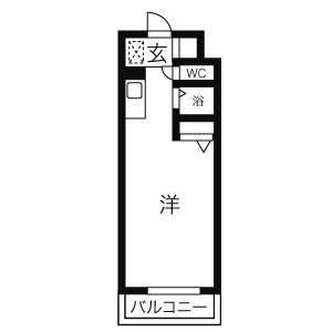 サンパレスN18(ワンルーム/4階)の間取り写真