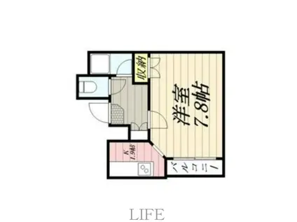 PLAZA IN 東札幌II(1K/1階)の間取り写真