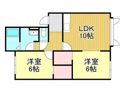 TKII(2LDK/1階)の間取り写真