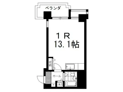 南大通4マンション(ワンルーム/3階)の間取り写真