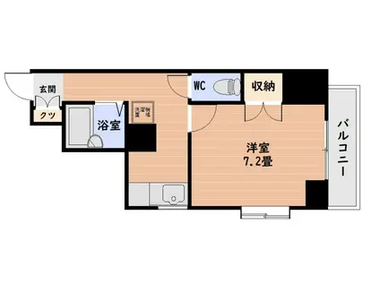 エルドベール桜木(1K/3階)の間取り写真