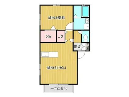 ロッソ・YS(1LDK/1階)の間取り写真