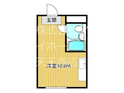 プレアール昭和町II(ワンルーム/2階)の間取り写真