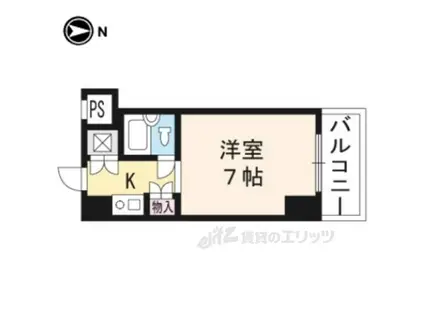 シリウス星の子(1K/9階)の間取り写真