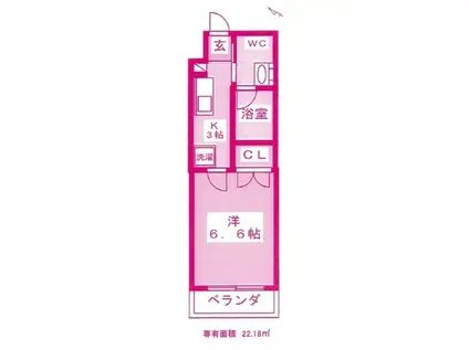GATHER HOUSE 宮崎台(1K/1階)の間取り写真