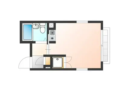 AURELIA(ワンルーム/4階)の間取り写真