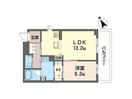 レガリータ(1LDK/3階)の間取り写真