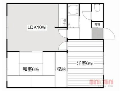 フレンドハウス(2LDK/1階)の間取り写真