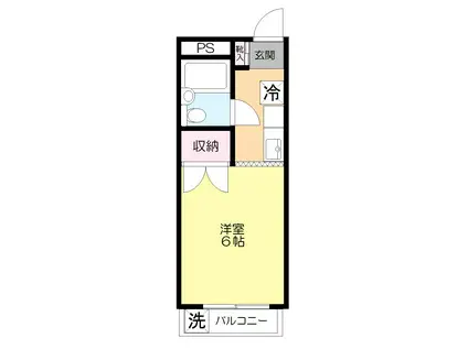 サニーハイツ(1K/1階)の間取り写真