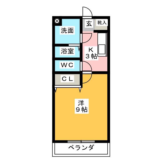 PRECIOUS(1K/5階)の間取り写真