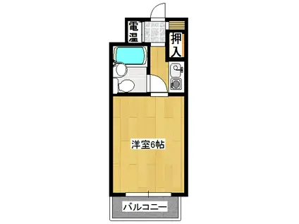 インペリアル関西エアポートC棟(1K/6階)の間取り写真