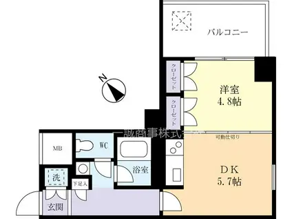 モアリッシェルつくば高野台II(1DK/2階)の間取り写真