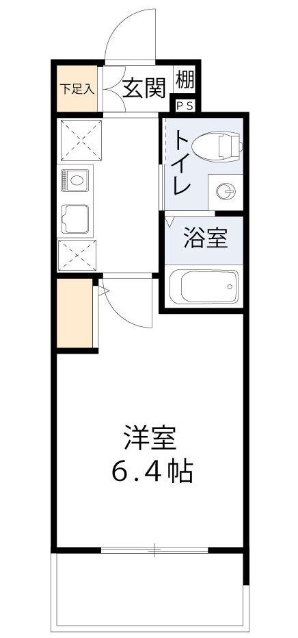 エスリード野田阪神駅前(1K/12階)の間取り写真